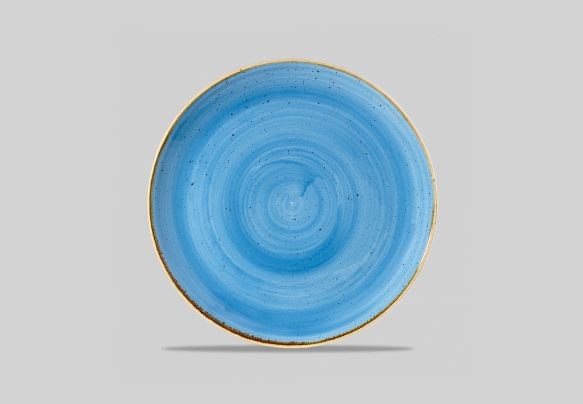 Plate Coupe Cornflower Blue Stonecast 26cm 10.25in