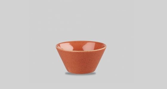 Bowl Conical Stonecast Orange 12.1cm 34cl