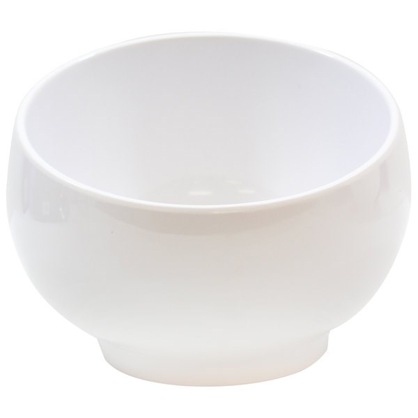 Bowl Roun Slante White 17.5x17x13.5cm