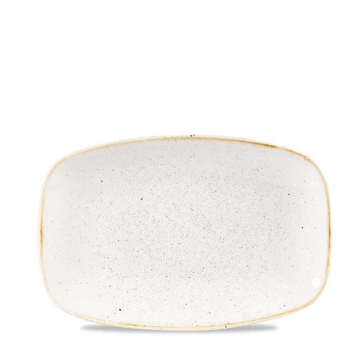 Stonecast Barley White Chefs Oblong Plate 9.35X6.2
