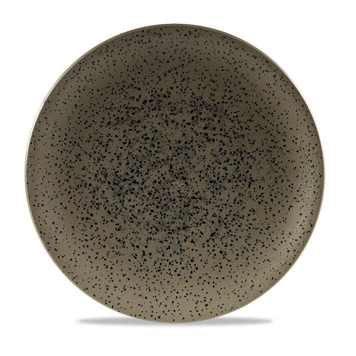 Plate Coupe Round Flint Grey 27cm