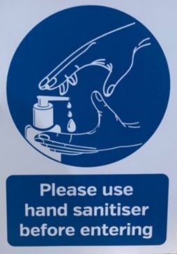 Sanitiser sign -  A5