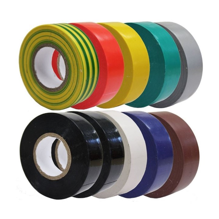 Multi Colour PVC Electrical Insulation Tape 20M