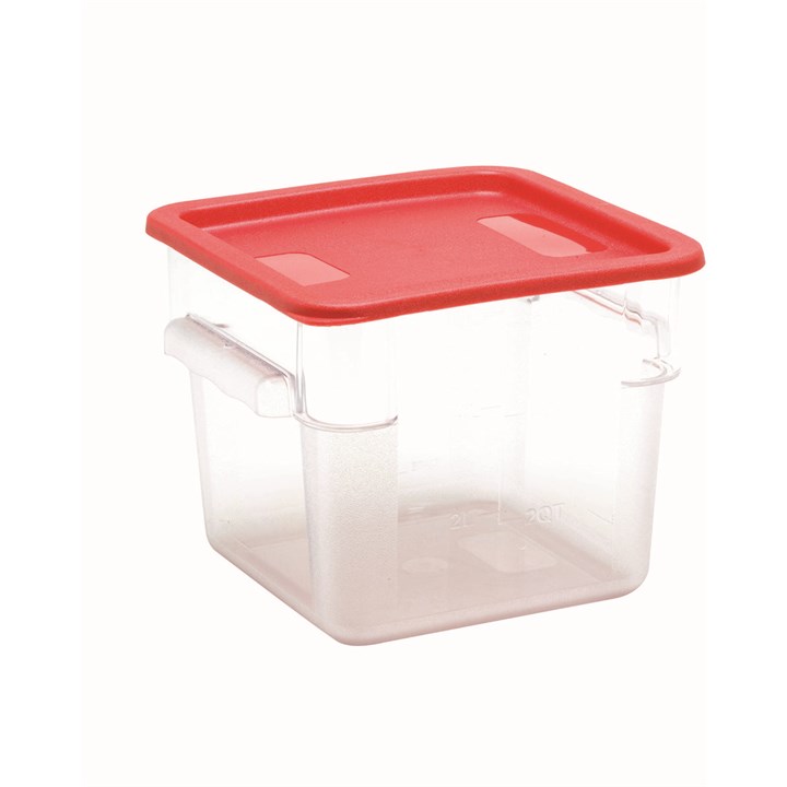 Clear Square Polycarb Storage Container 8L