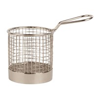 9cm h x 9cm d Stainless Steel Mini Frying Basket