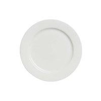 Fine White China Round Rimmed Plate 16.5cm