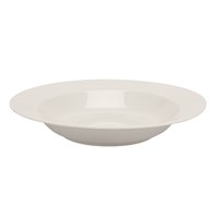 Fine White China Rimmed Pasta/Soup Plate 26cm (10'')