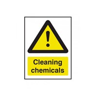 Sign - Warning Cleaning Chemicals 200 x 150mm