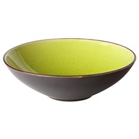 Bowl Round Shallow Lime Green 23cm