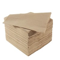 2 Ply 8 Fold Natural Recyled Napkin 40cm