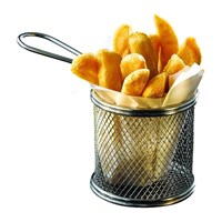 Round Stainless Steel Frying Basket 9.3x9cm