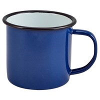 Enamelware Mug Blue 8cm   36cl 12.5oz