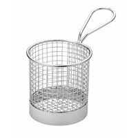 Round Stainless Steel Frying Basket 8x7.5cm