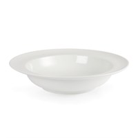 Olympia Wide Rimmed Bowl White 22.8cm 71cl