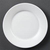 Olympia Wide Rimmed Plate White 23cm