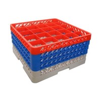 Glass Tray Rack 25 Compartment 4 Extenders