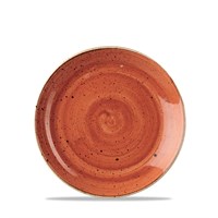 Orange Stonecast Coupe Plate 16.5cm (6.4'')