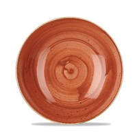 Orange Stonecast Coupe Bowl 24.8cm (9.7'')