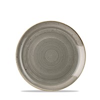 Grey Stonecast Coupe Plate 16.5cm (8.2'')