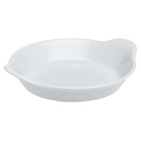 Round Handled Dish White 21cm