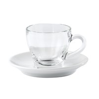 China White Saucer For Round 8cl Cup