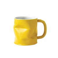 Squashed Tin Can Mug Yellow (medium) 22cl 7.75oz