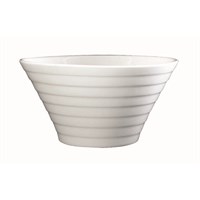 Bowl Tapered White 10 x5cm deep 4 x 2in deep