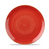 Berry Red Stonecast Coupe Plate 22cm (8.75'')