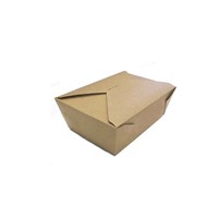 Food Hot Box Brown Kraft Paper 12.7x10.6x6.5cm