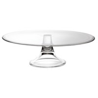 Cake/Display Round Banquet Glass Footed Plate 33cm
