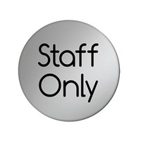 Staff only Steel Door Disc