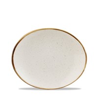 Oval Coupe Plate 19.7cm White Stonecast