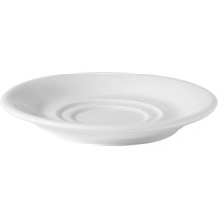 Saucer Double Well China White 15cm for 417188