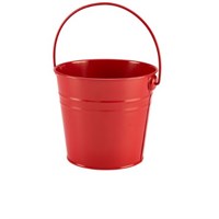 Serving Bucket Stainless Steel Red 16 x 14cm