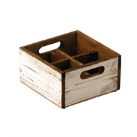 STACKABLE Wooden White Box 4 COMP