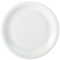 Plate  Narrow Rim China White 22cm