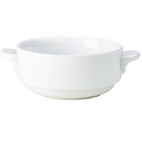 Soup Bowl Lugged 2 Handles White 25cl