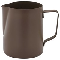 Milk Frothing Jug Non-Stick Brown 34cl 12oz