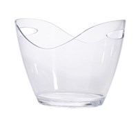 Clear Plastic Champagne Bucket Large