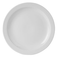 Plate Narrow Rim China White 25.5cm 10in