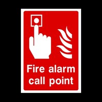 Fire Alarm Call Point Self Ahe 10x15cm