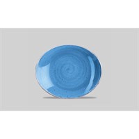 STONECAST CORNFLOWER BLUE OVAL PLATE 7.75 BOX 12