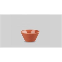 Bowl Conical Stonecast Orange 12.1cm 34cl
