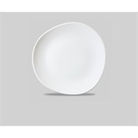 Plate Round Organic White 28.6cm 11.25in
