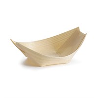 Serving Boat Disposable Wood 16.5x9x4 cm