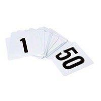 Number Signs Numbers 1-50 Plastic 10cm