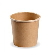 Soup Container Brown Kraft Paper 16oz 434958 Lid