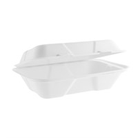 Takeaway Clamshell Bagasse 9x6in HeavyWeight