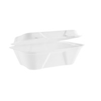 Takeaway Clamshell Bagasse 7x5in HeavyWeight
