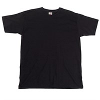 T-Shirt Short Sleeve Black Super Premium Large
